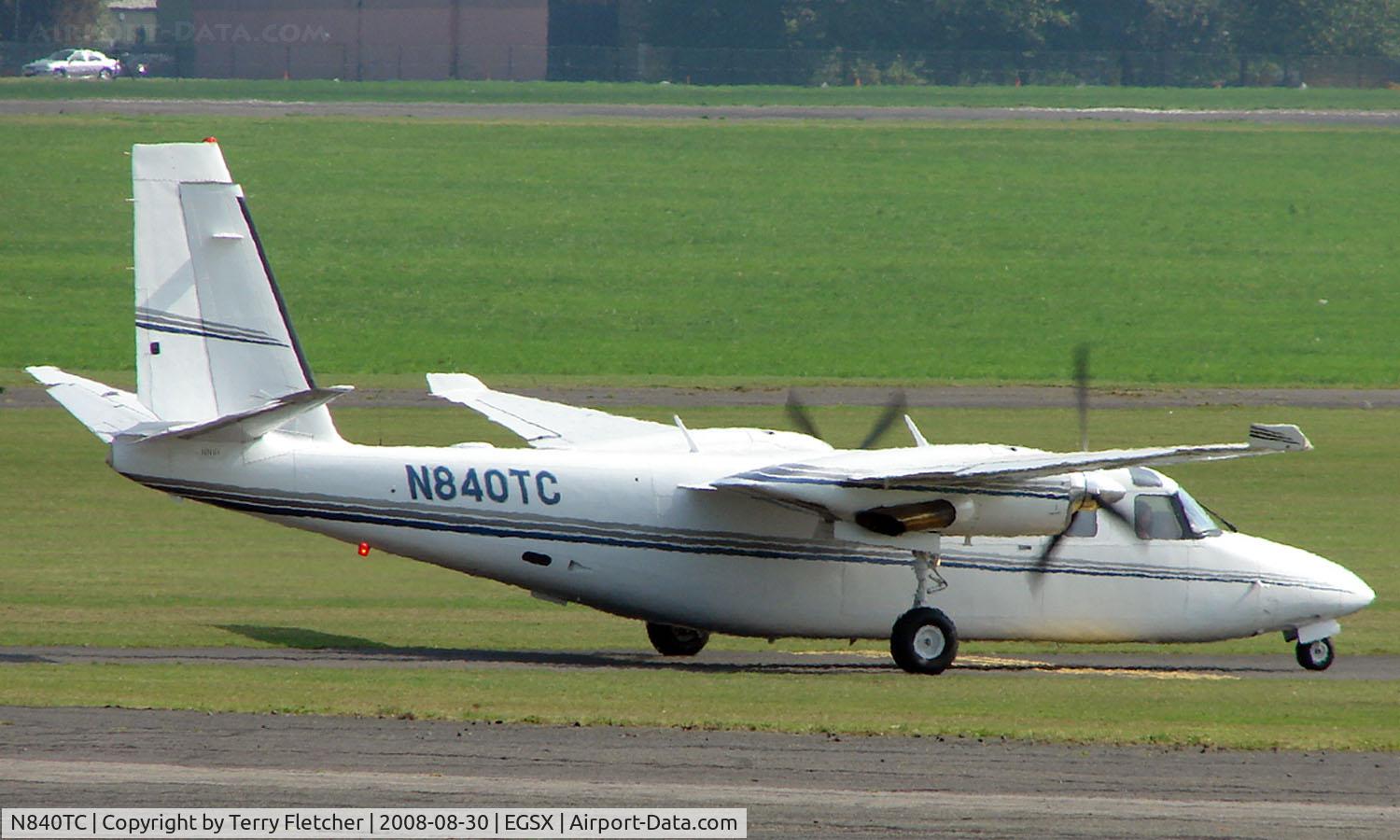 N840TC, 1981 Gulfstream American 695 Jetprop 1000 C/N 11688, Gulfstream Commander 690C at North Weald