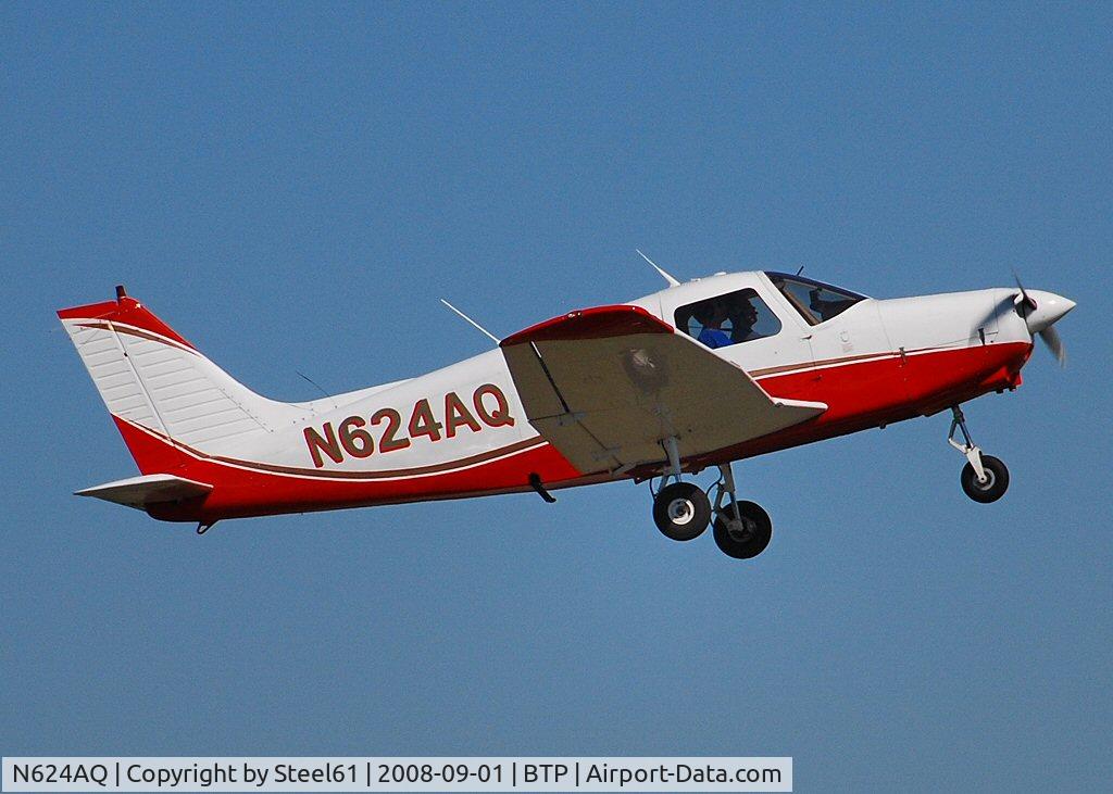 N624AQ, 1984 Piper PA-28-161 C/N 28-8416122, Departure Runway 08, Butler County