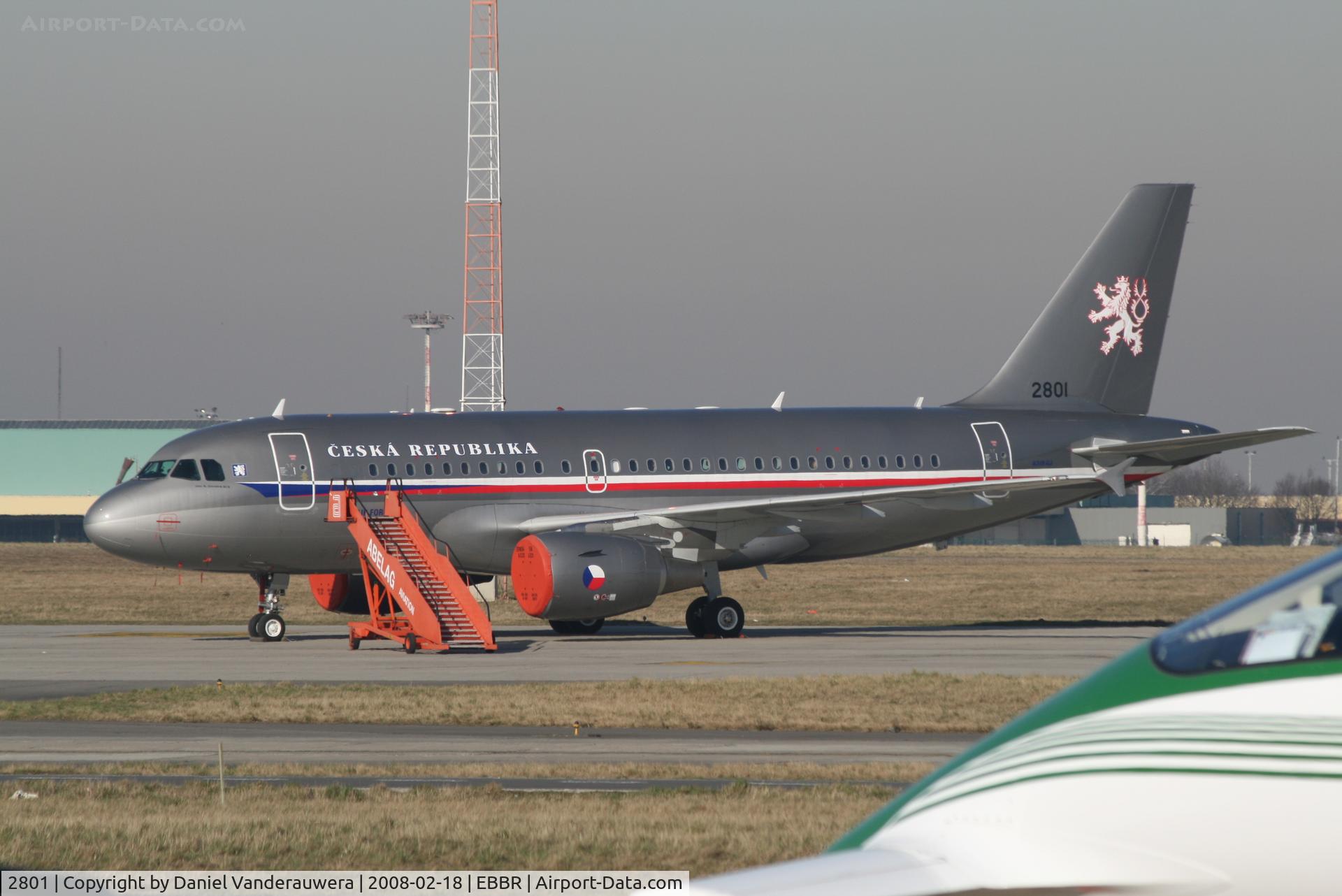 2801, 2007 Airbus ACJ319 (A319-115/CJ) C/N 2801, parked on General Aviation apron (Abelag)