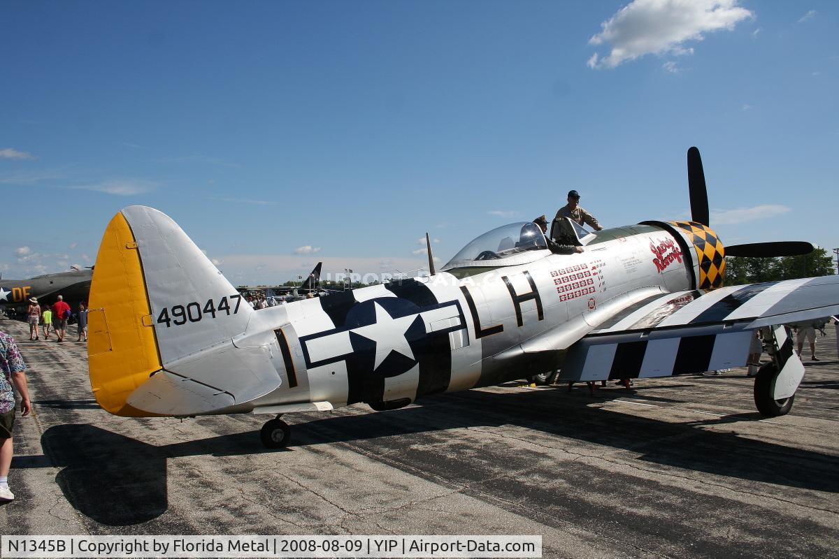 N1345B, 1945 Republic P-47D Thunderbolt C/N 399-55592, P-47D Jacky's Revenge