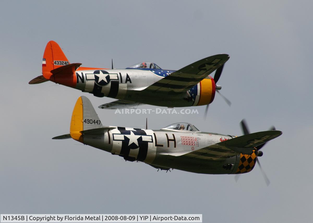 N1345B, 1945 Republic P-47D Thunderbolt C/N 399-55592, P-47D Jacky's Revenge