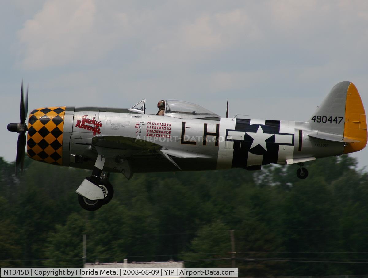 N1345B, 1945 Republic P-47D Thunderbolt C/N 399-55592, P-47D Jacky's Revenge