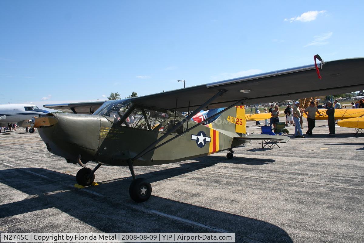 N2745C, Stinson L-5E Sentinel C/N 44-18025, Stinson L-5E 