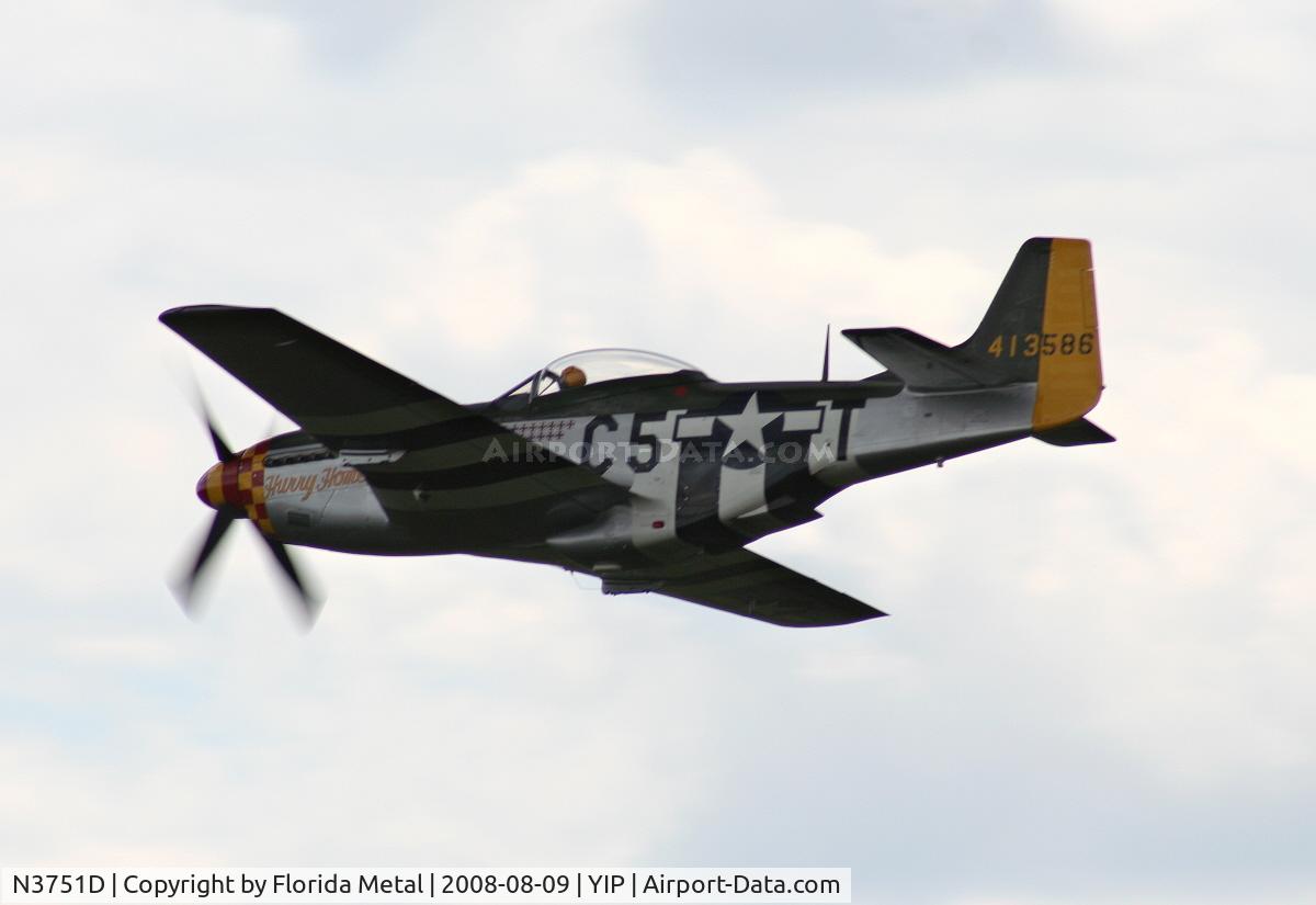 N3751D, 1944 North American P-51D Mustang C/N 122-39665, P-51D Hurry Home Honey