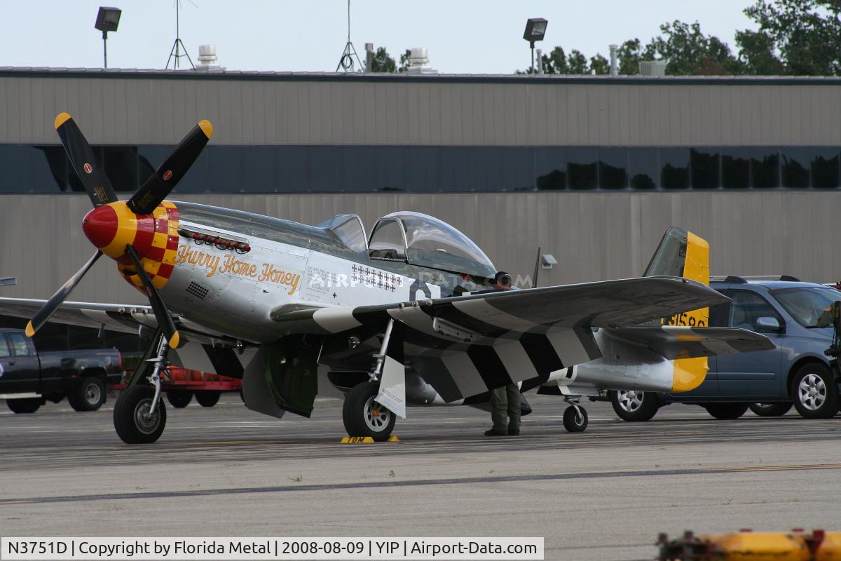 N3751D, 1944 North American P-51D Mustang C/N 122-39665, P-51D Hurry Home Honey