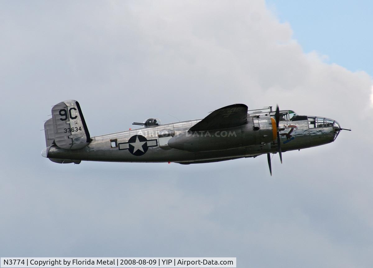 N3774, 1943 North American B-25D Mitchell C/N 100-23960, B-25C Yankee Warrior