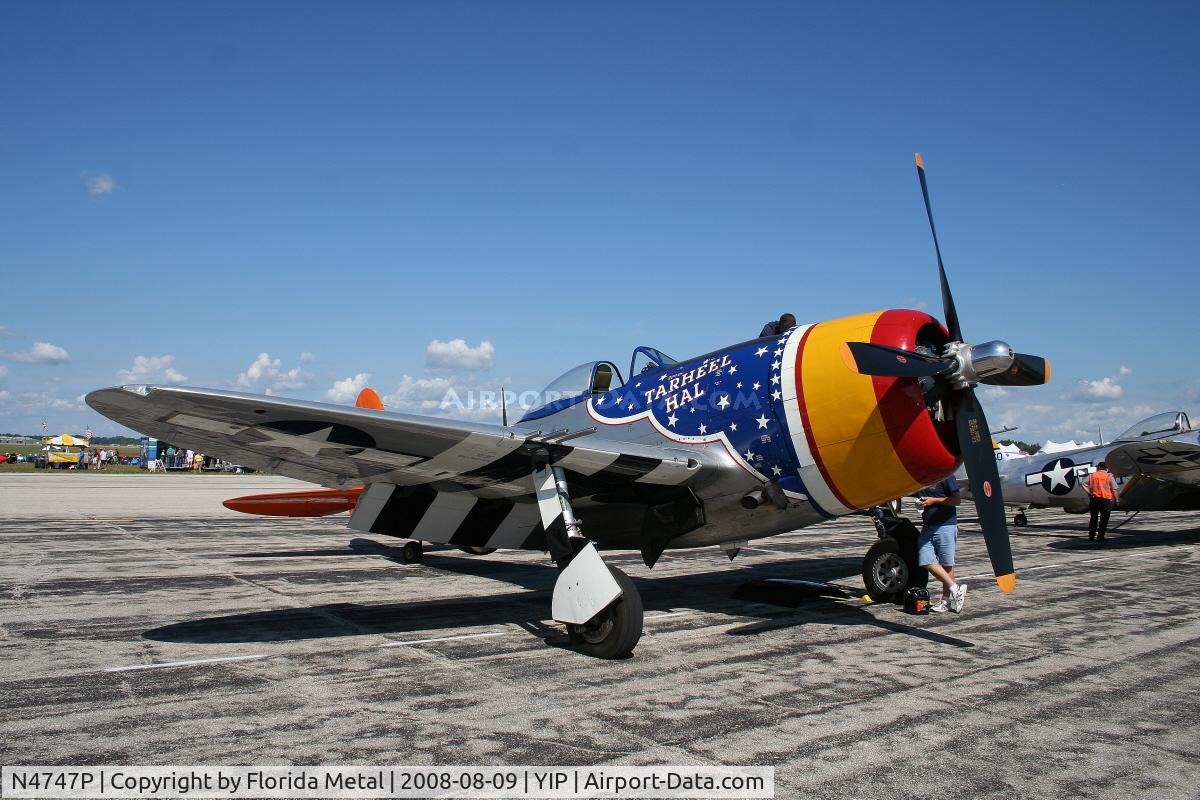 N4747P, 1945 Republic P-47D-40-RA Thunderbolt C/N 44-90368, P-47D Tarheel Hal