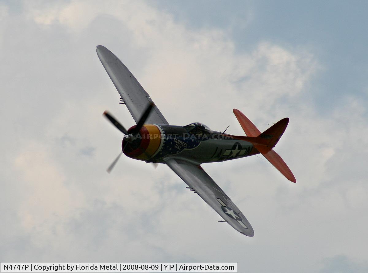 N4747P, 1945 Republic P-47D-40-RA Thunderbolt C/N 44-90368, P-47D Tarheel Hal