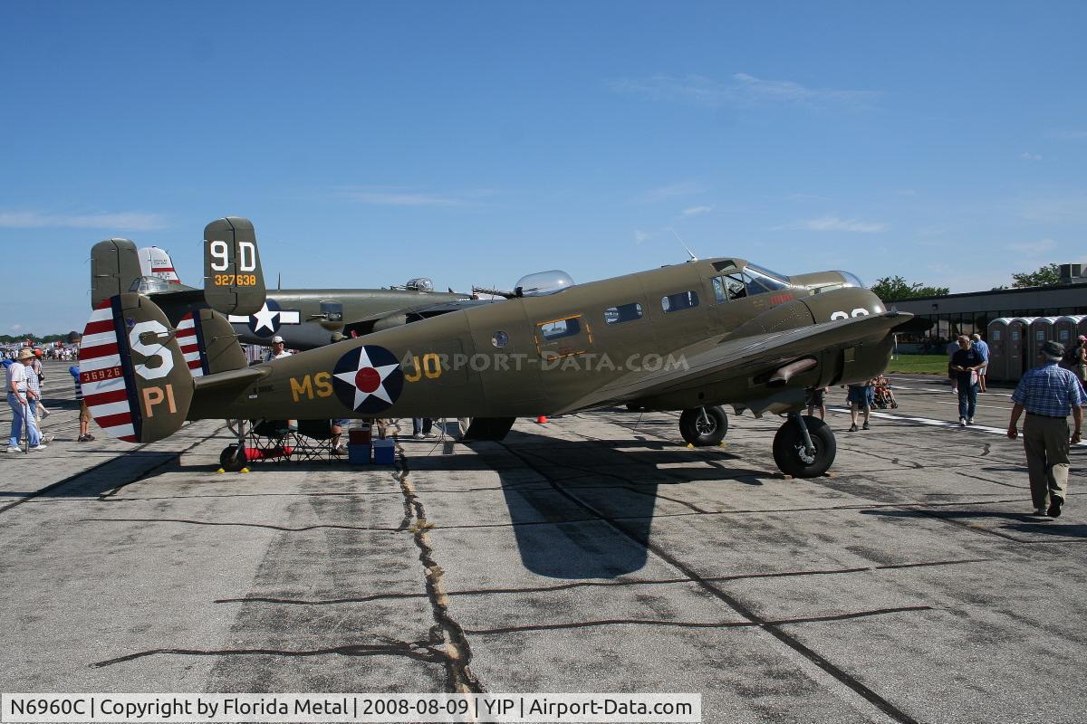 N6960C, 1942 Beech T-11 Kansan C/N 3306, Beech AT-11