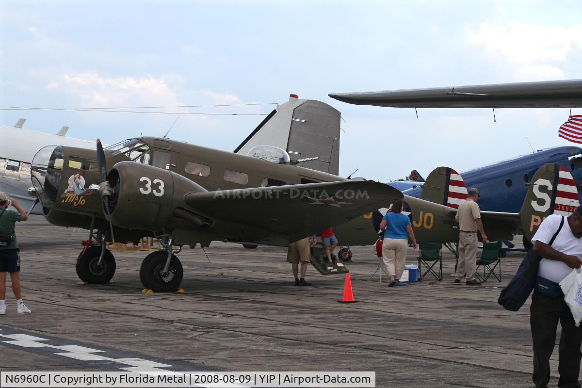 N6960C, 1942 Beech T-11 Kansan C/N 3306, Beech AT-11