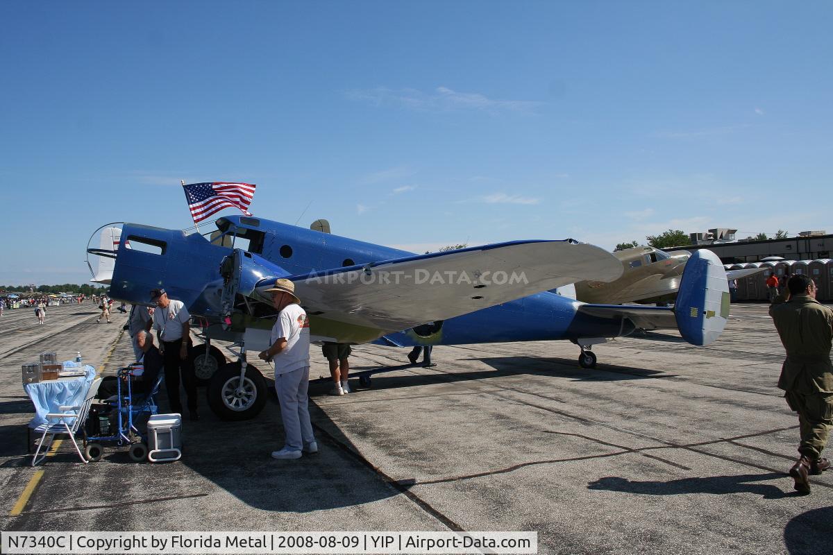 N7340C, Beech AT-11 Kansan C/N 5097, AT-11 Restoration project by the Yankee Air Force Museum - thanks to Glenn Chatfield for figuring out the number