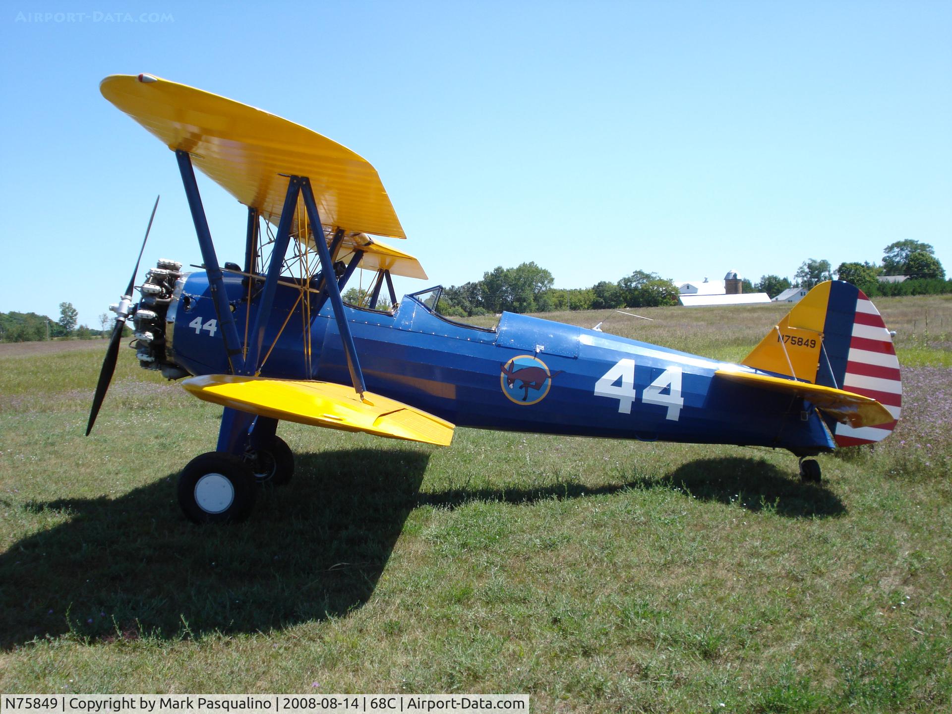 N75849, 1943 Boeing E75 C/N 75-8541, Stearman