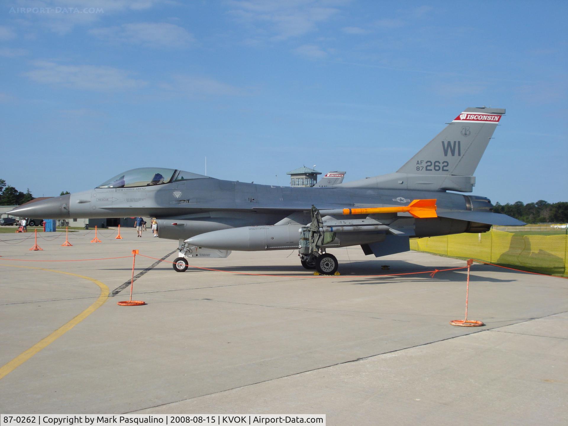 87-0262, 1987 General Dynamics F-16C Fighting Falcon C/N 5C-523, General Dynamics F-16C