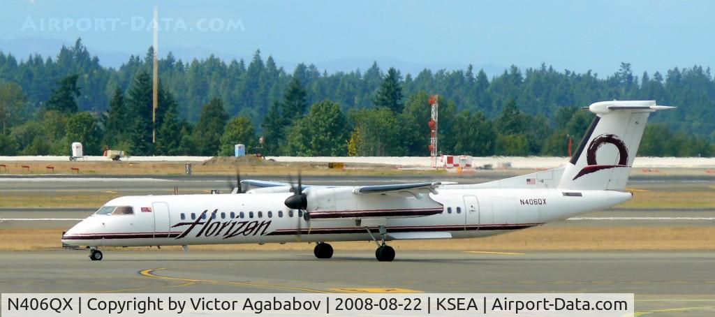 N406QX, 2001 Bombardier DHC-8-402 Dash 8 C/N 4048, At Seattle Tacoma