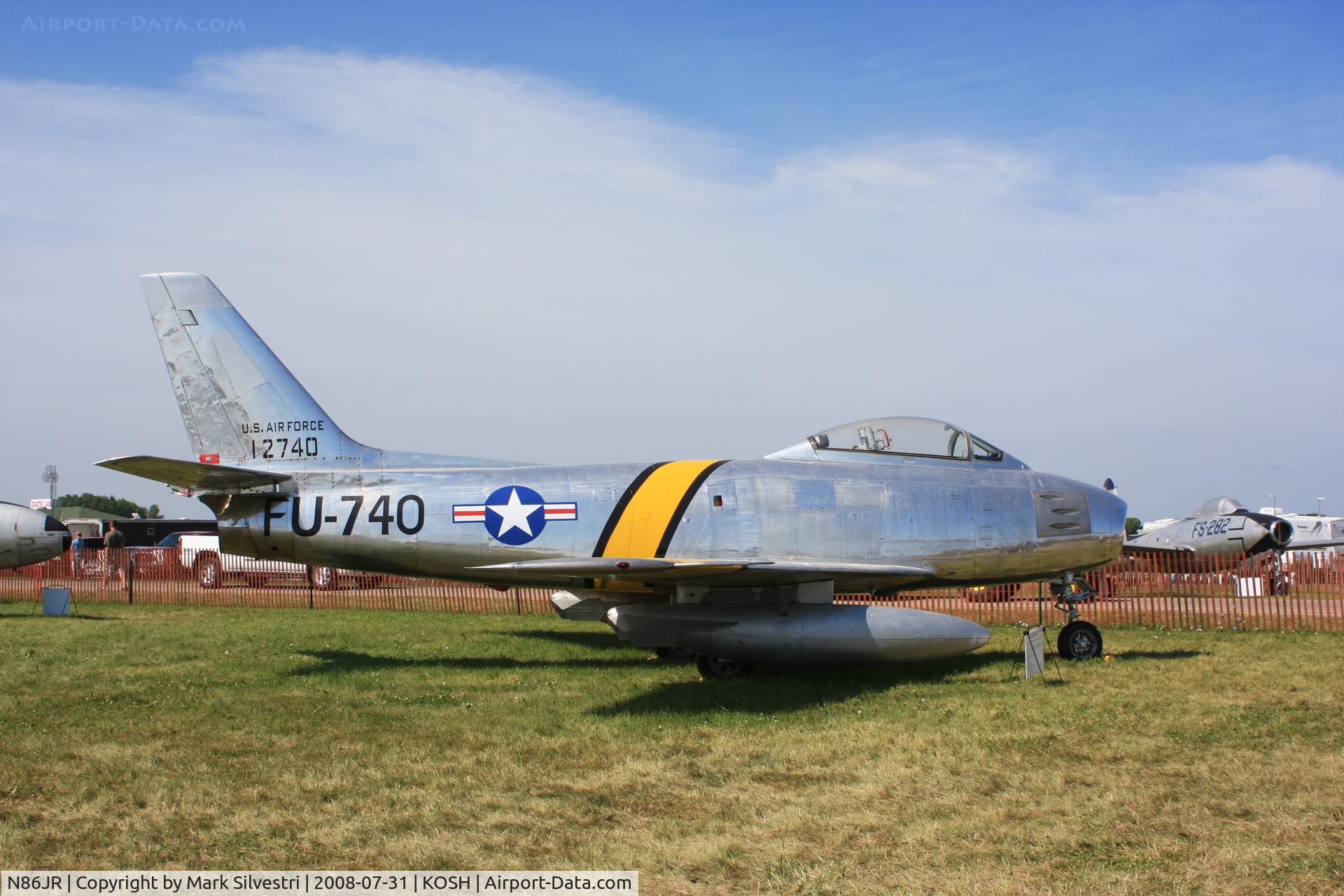 N86JR, 1954 Canadair CL-13 Sabre 5 C/N 1120, Oshkosh 2008