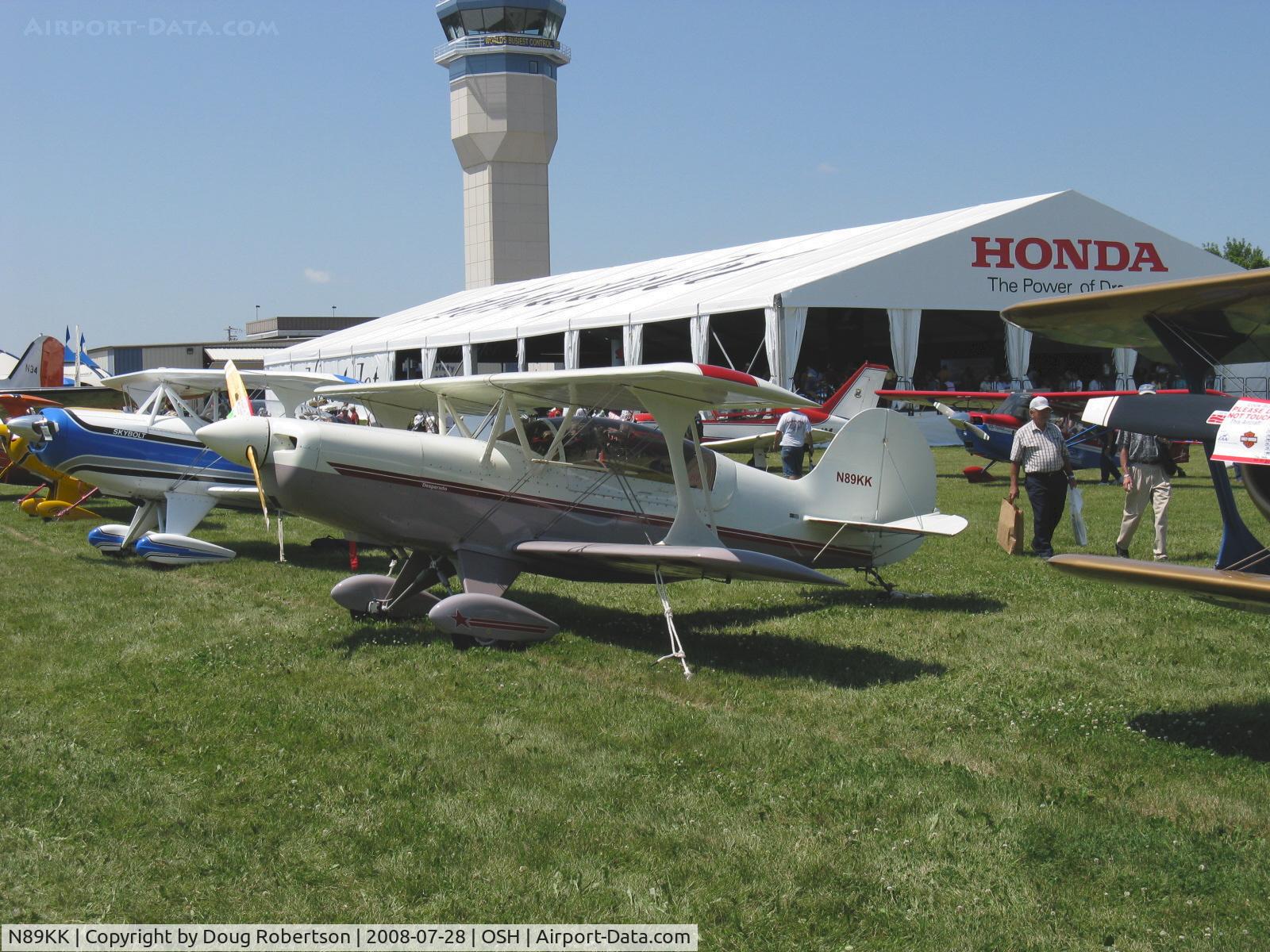 N89KK, 2007 EAA Acro Sport II C/N 001 (N89KK), 2007 Olson ACRO SPORT II, Lycoming IO-360-B1B 180 Hp