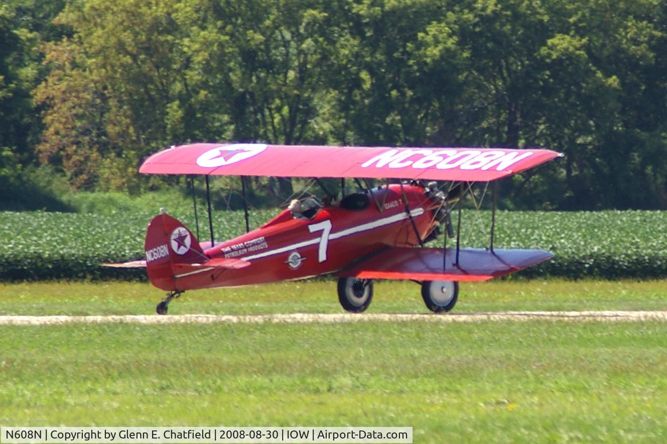 N608N, 1929 Waco ASO C/N 3070, Rolling out on Runway 30, bringing the U.S. Mail