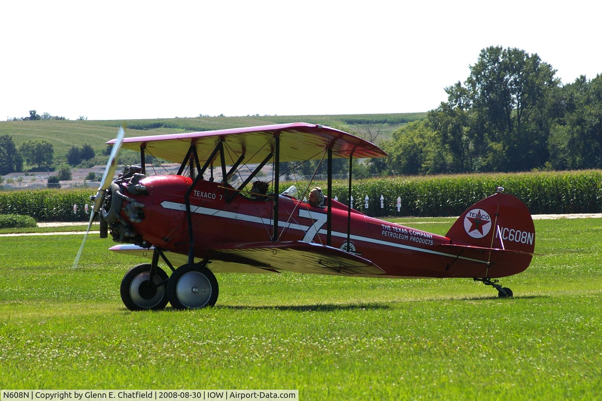 N608N, 1929 Waco ASO C/N 3070, Taxiing to the ramp with the mail.