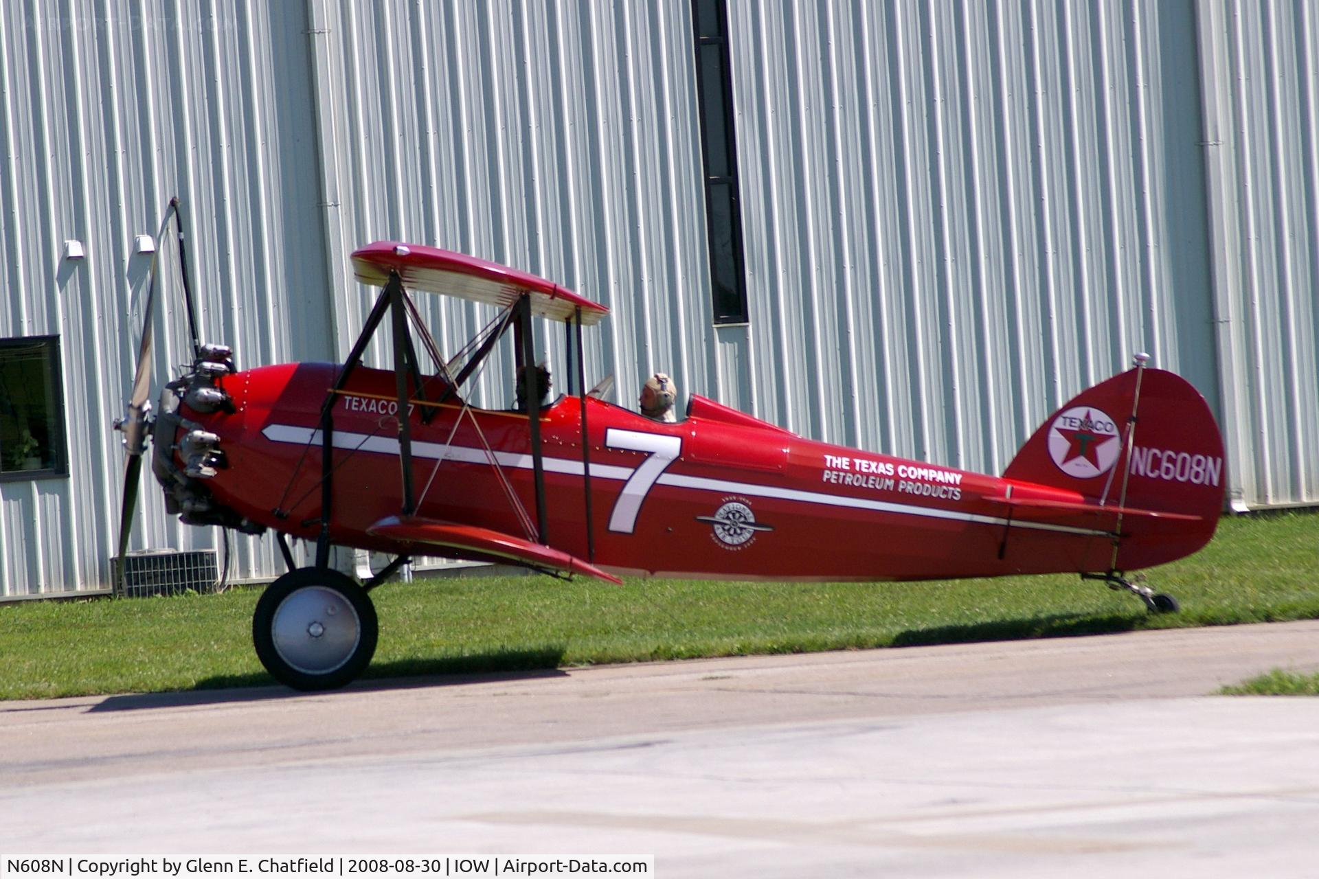 N608N, 1929 Waco ASO C/N 3070, Taxiing to the ramp with the mail.