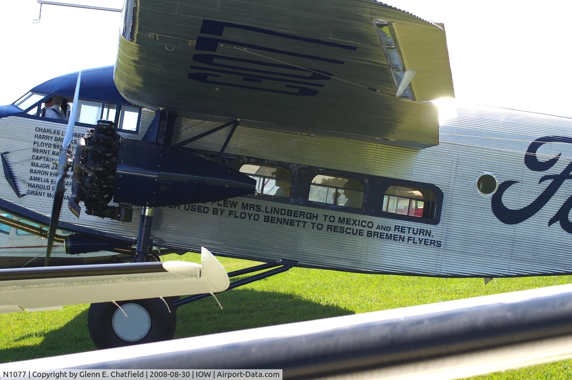 N1077, 1927 Ford 4-AT-B Tri-Motor C/N 10, Interesting details