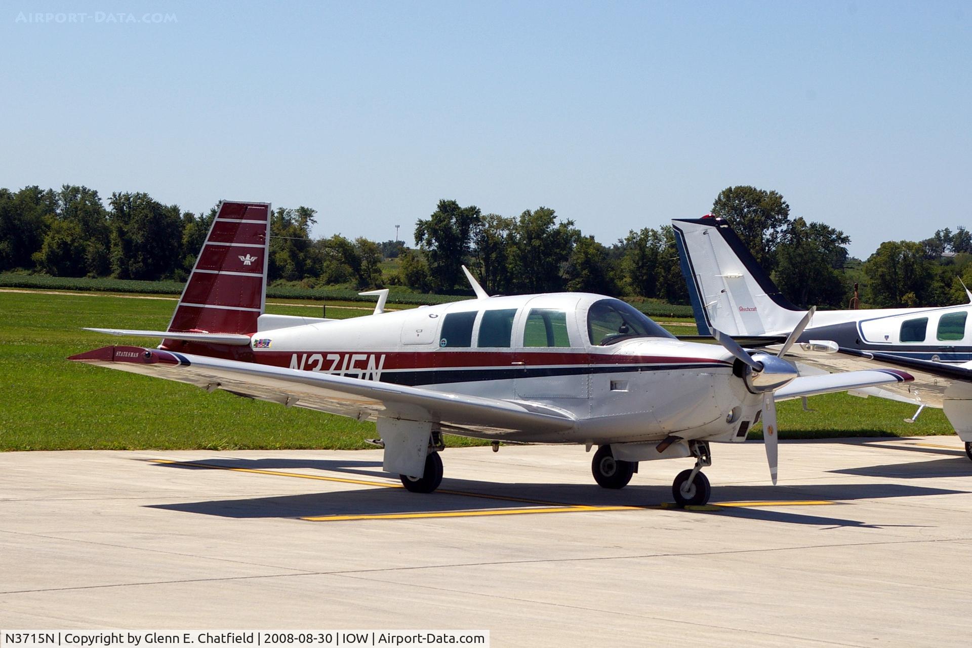 N3715N, 1967 Mooney M-20G Statesman C/N 680047, Just a ramp shot