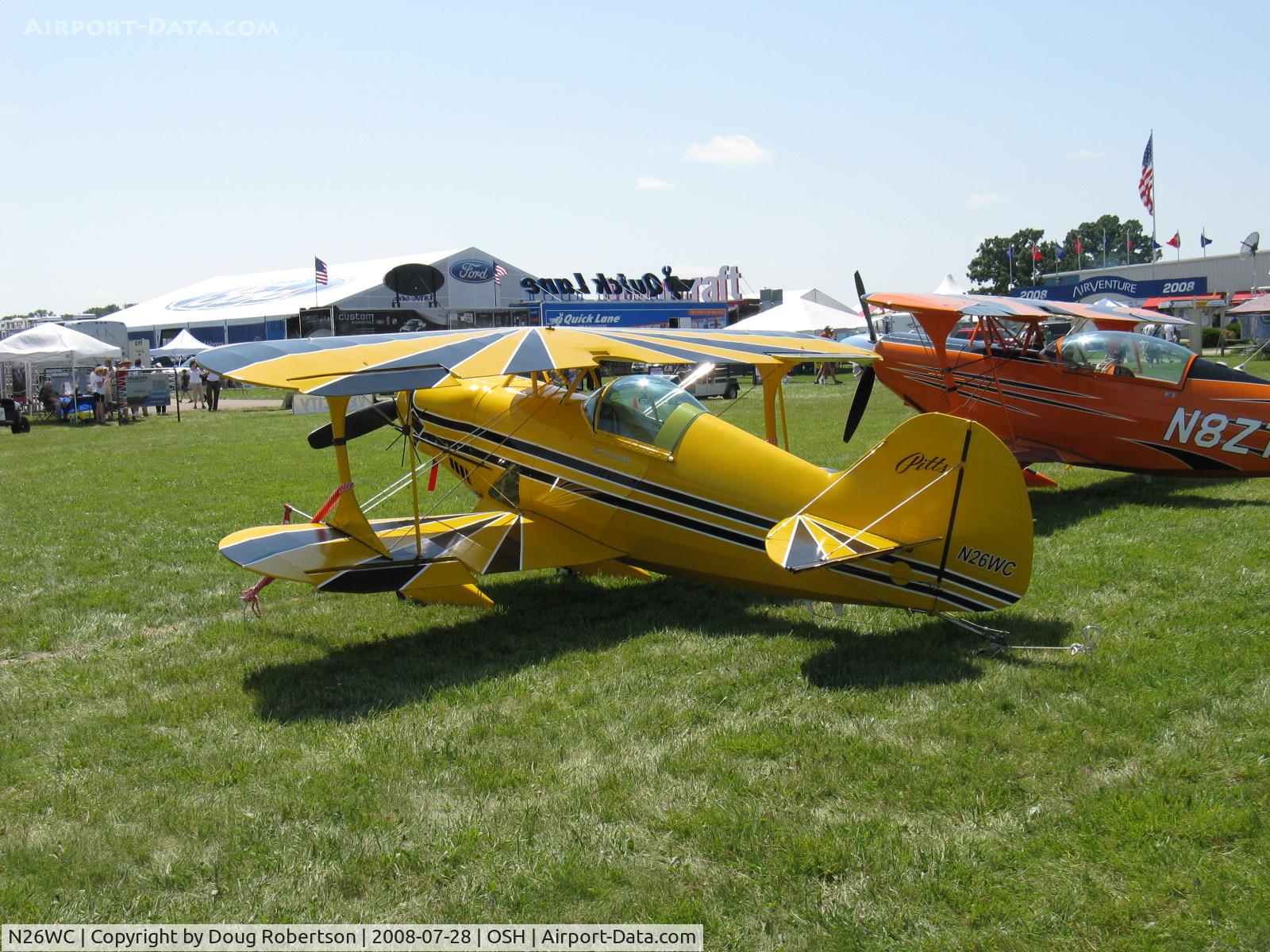 N26WC, Pitts S-1S Special C/N 001 (N26WC), 1999 Schaefer PITTS S-1-S, Lycoming IO-360 A&C 200 Hp