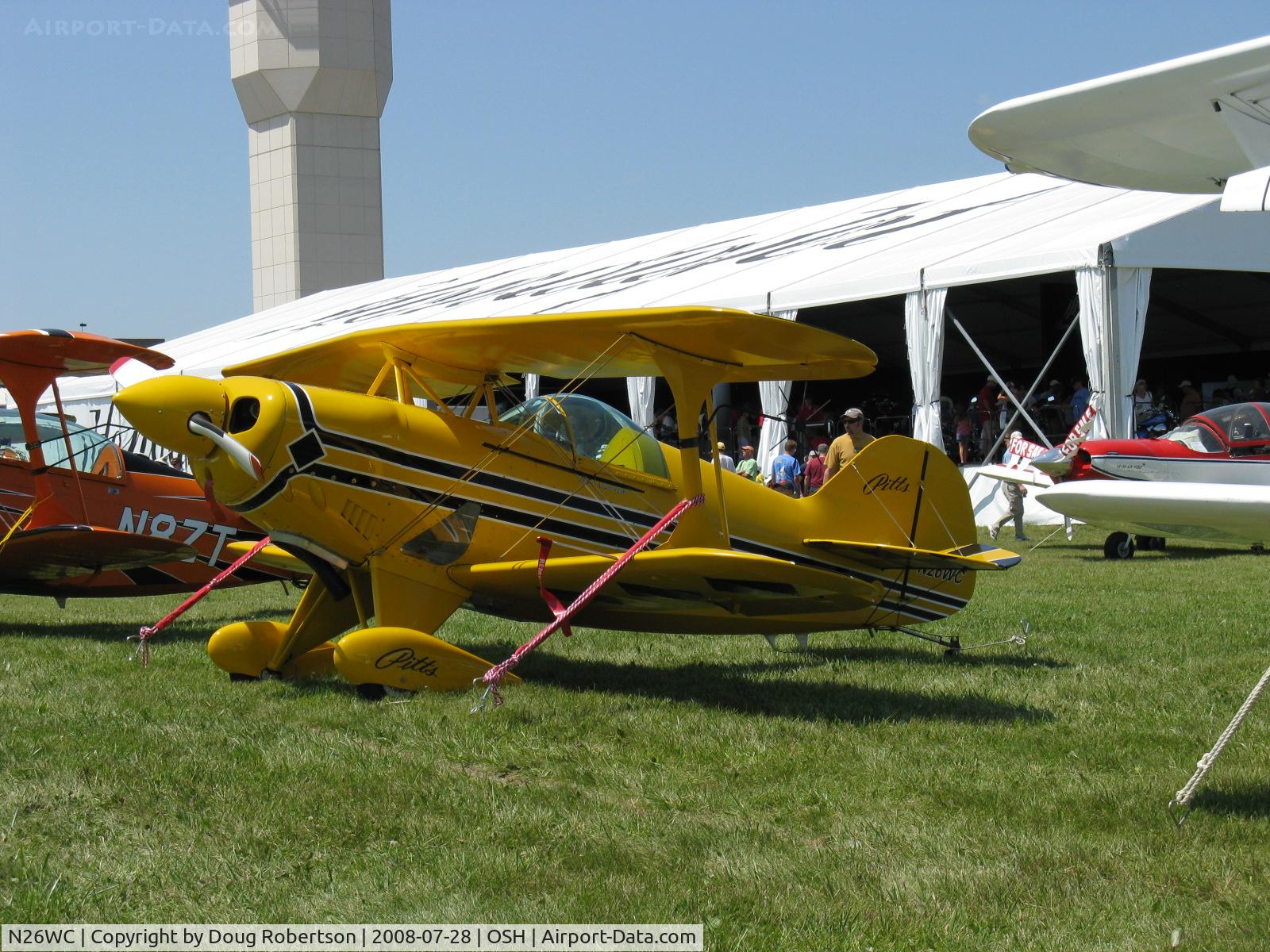 N26WC, Pitts S-1S Special C/N 001 (N26WC), 1999 Schaefer PITTS S-1-S, Lycoming IO-360 A&C 200 Hp