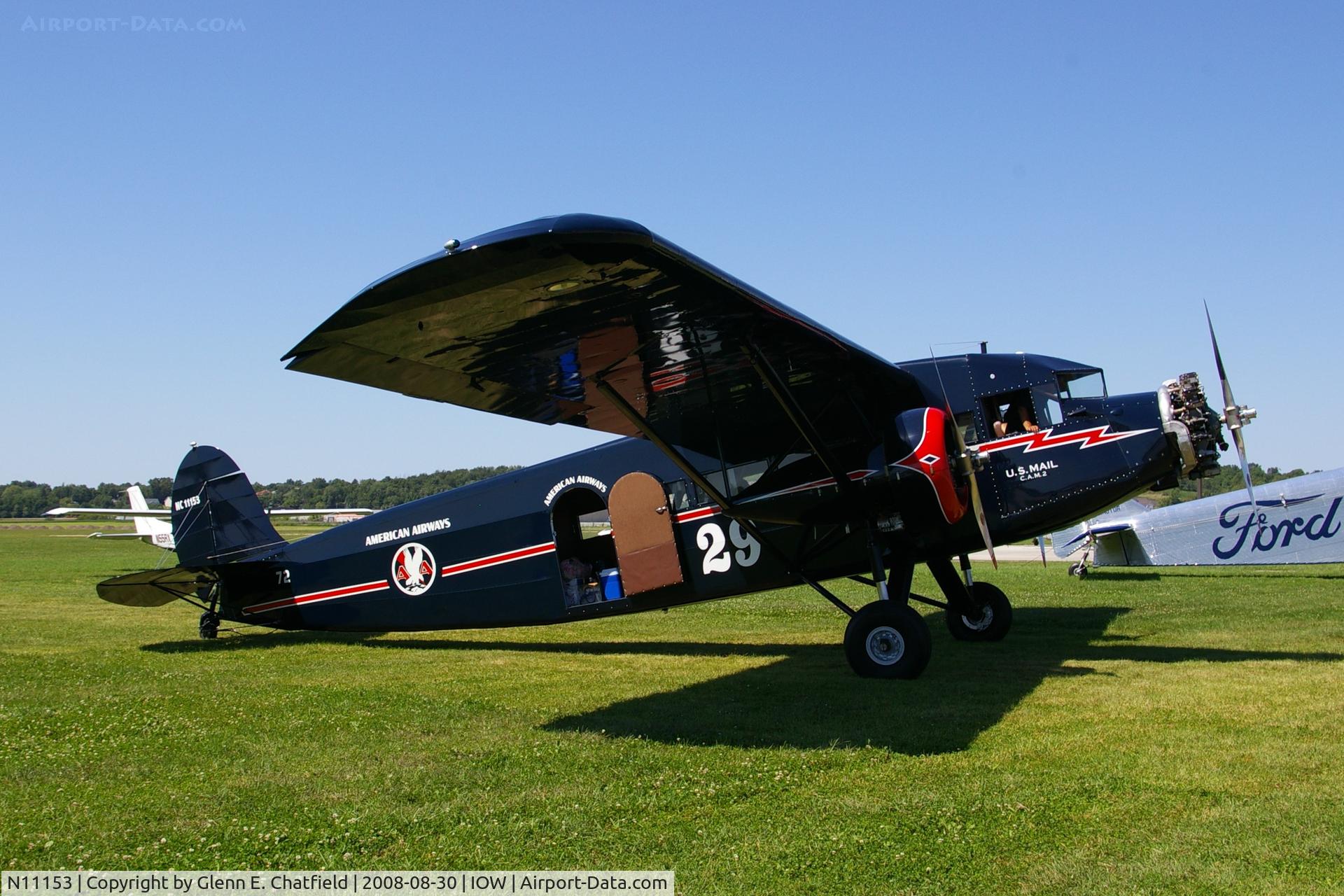 N11153, 1931 Stinson SM-6000-B C/N 5021, Parked - the mail has been delivered