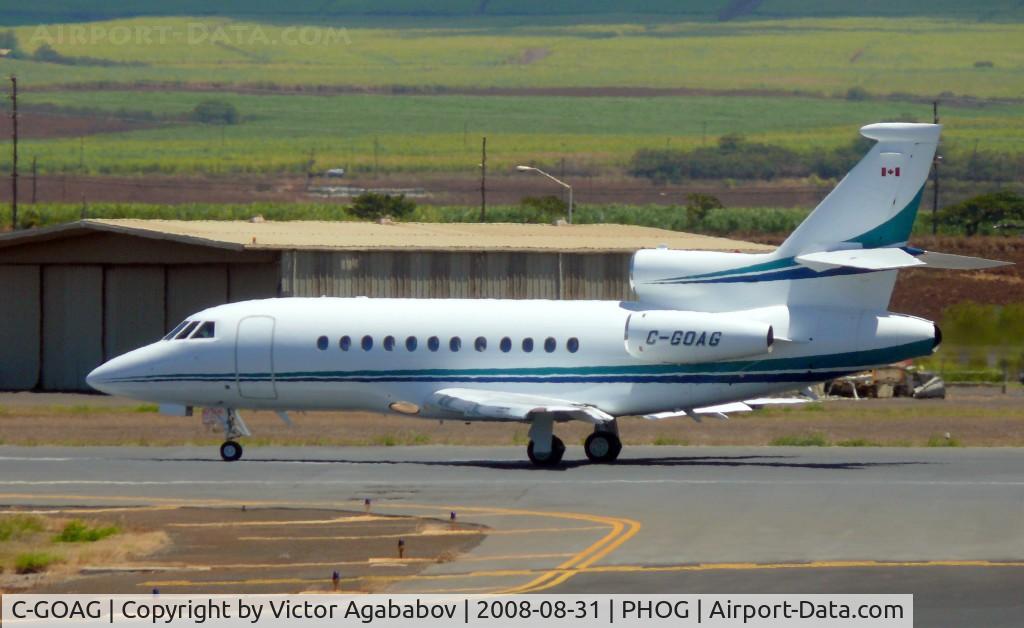 C-GOAG, 1997 Dassault Falcon 900EX C/N 15, At Kahului
