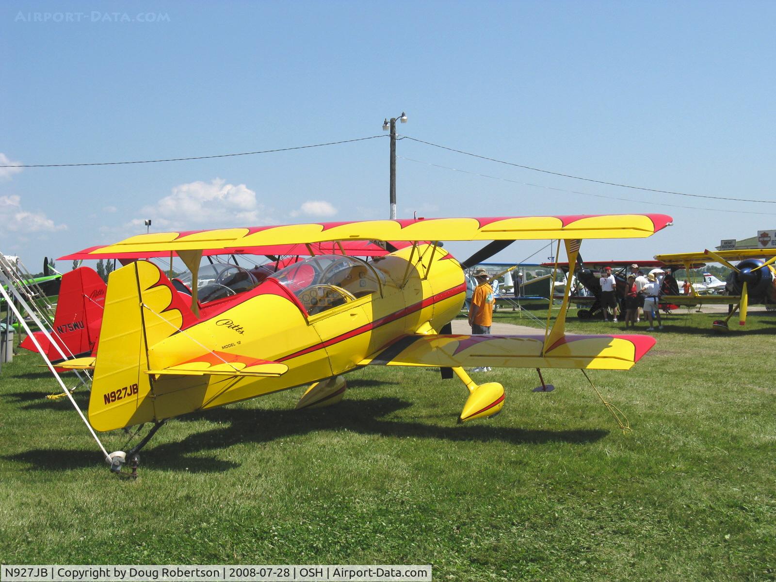 N927JB, 2006 Pitts Model 12 C/N 87, 2006 Bailey PITTS Model 12, Vedeneev M-14P 400 Hp radial