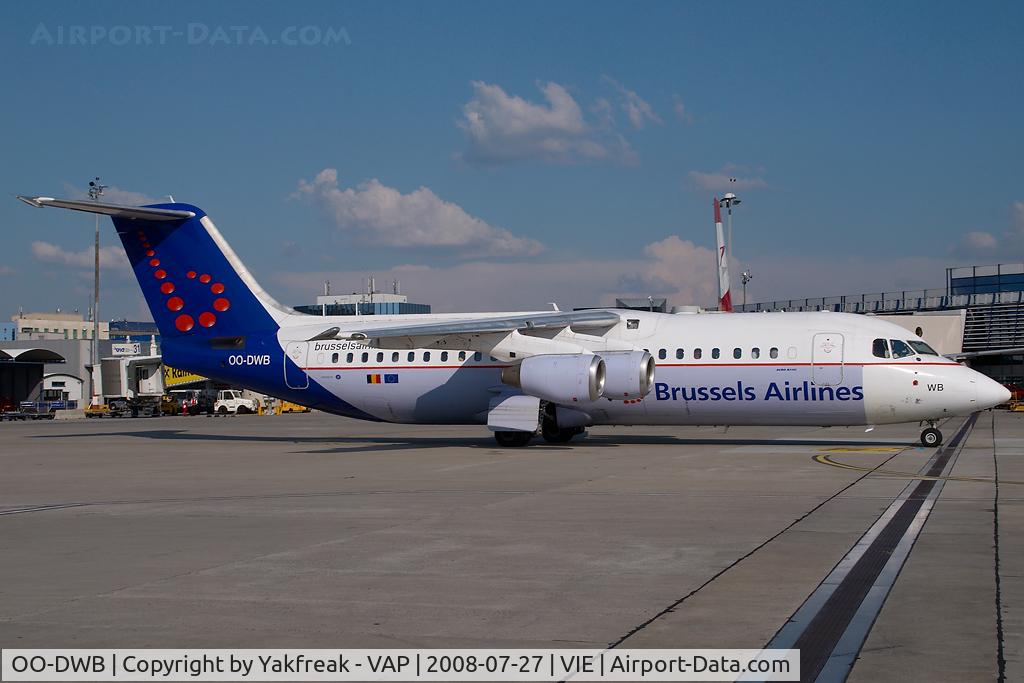 OO-DWB, 1997 British Aerospace Avro 146-RJ100 C/N E3315, Brussels Airlines Bae 146