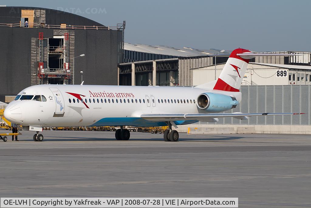 OE-LVH, 1993 Fokker 100 (F-28-0100) C/N 11456, Austrian Arrows Fokker 100