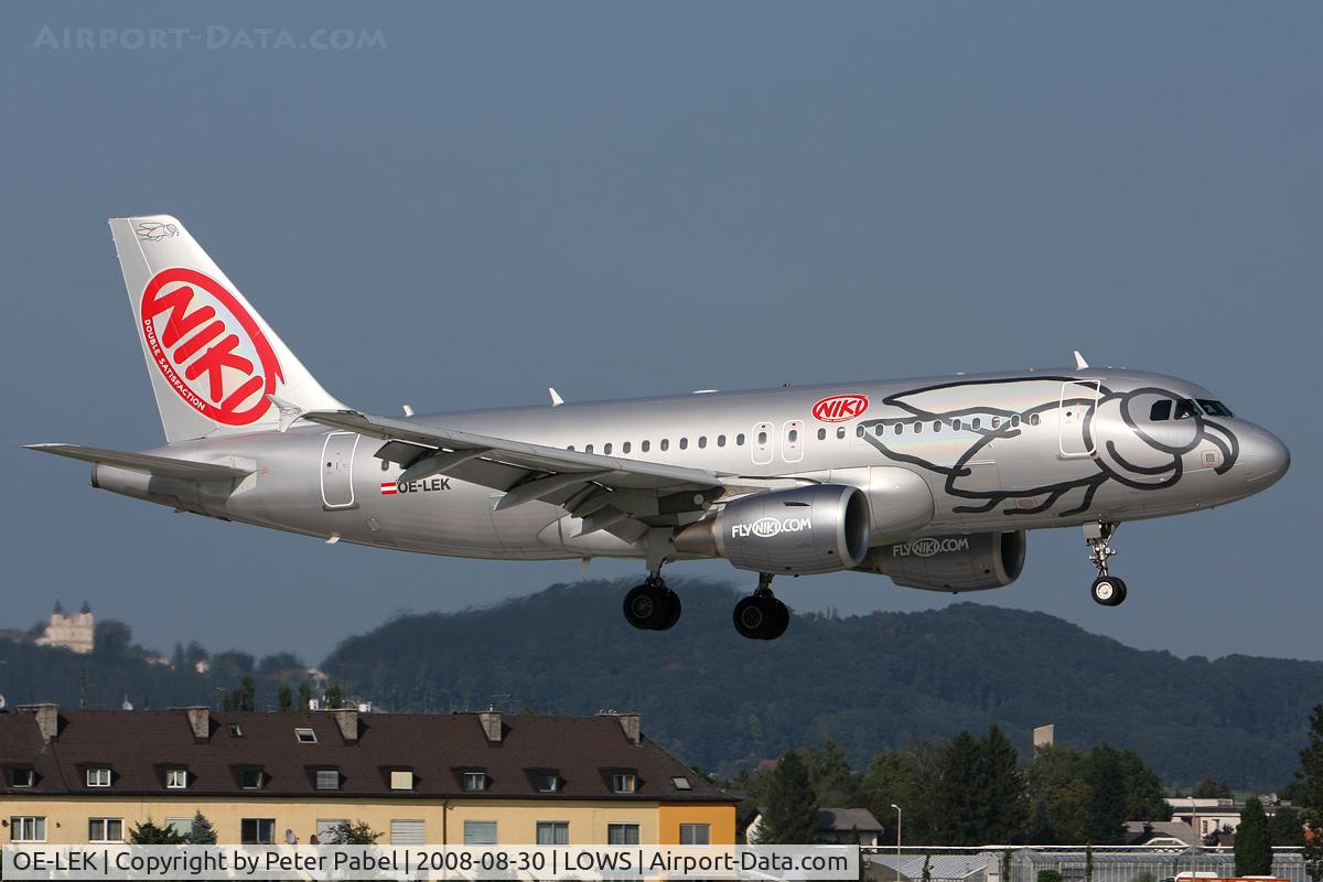 OE-LEK, 2007 Airbus A319-112 C/N 3019, SZG