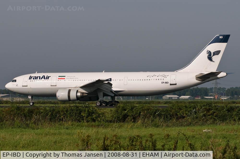 EP-IBD, 1993 Airbus A300B4-605R C/N 696, Landing in Amsterdam