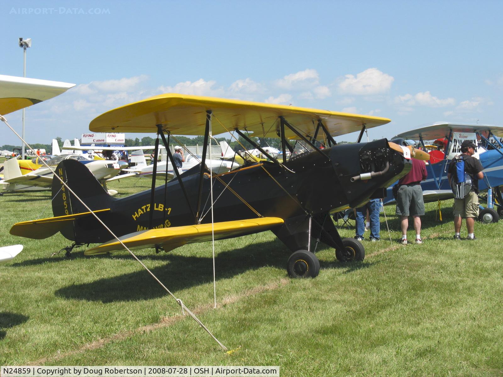 N24859, 2000 Hatz LB-1 C/N 248, 2000 Moore HATZ LB-1 MAILWING, Lycoming O-290 125 Hp