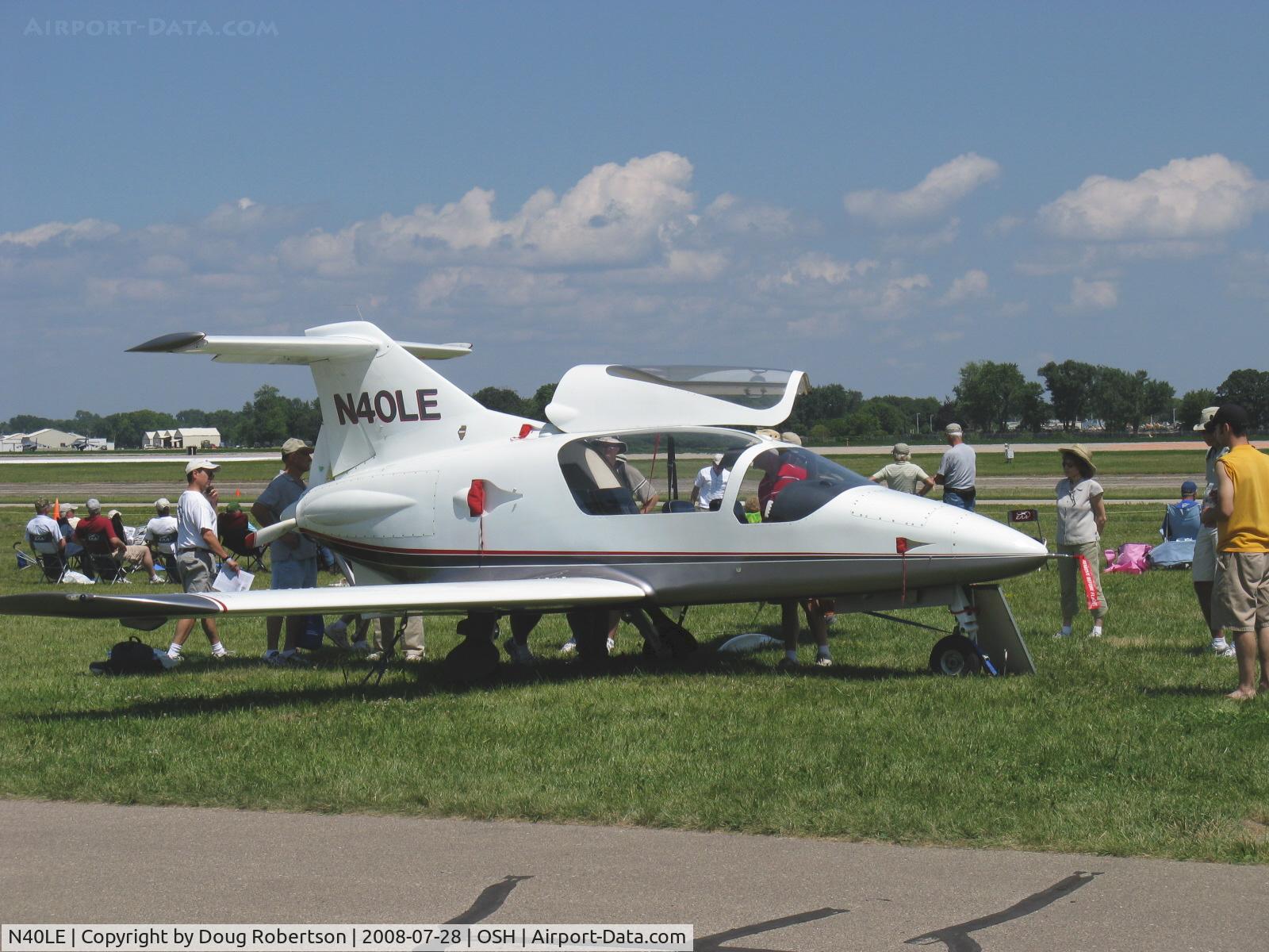 N40LE, Prescott Aeronautical Pusher C/N 032, Sindberg PRESCOTT PUSHER, Lycoming O-540 upgrade from design 180 Hp