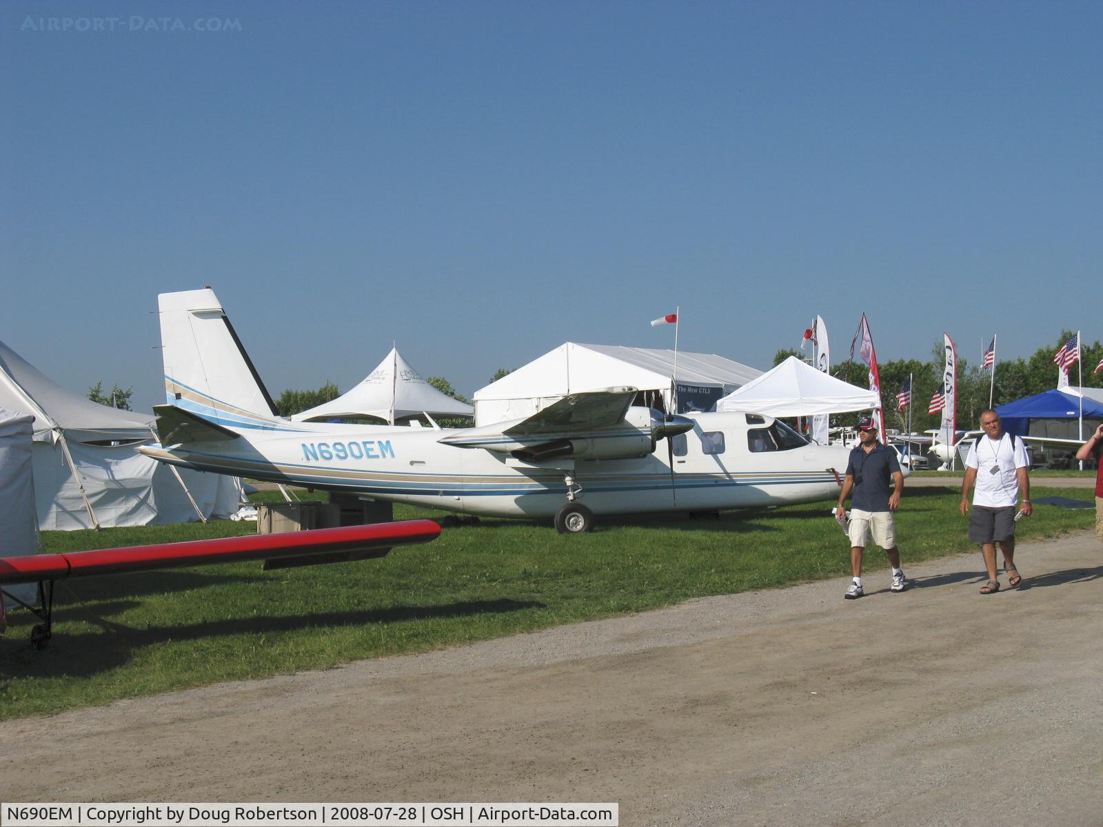 N690EM, 1973 Rockwell 690A Turbo Commander Turbo Commander C/N 11125, 1973 Rockwell TURBO COMMANDER 690A, two Garrett Airesearch TPE331-10T, Experimental class