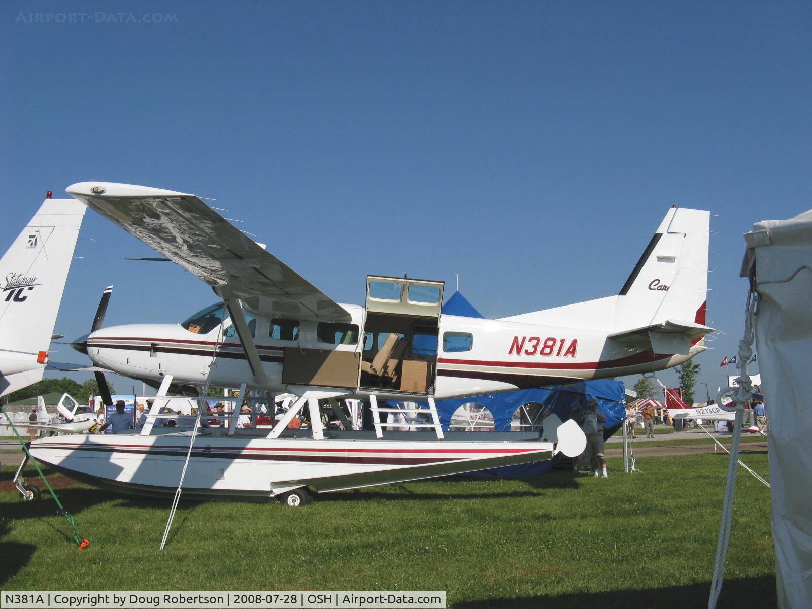 N381A, 2001 Cessna 208 C/N 20800339, 2001 Cessna 208 TURBO CARAVAN Amphibian, P&W(C)PT6A-114A Turboprop, 675 shp, Wipline 8000 amphibious floats