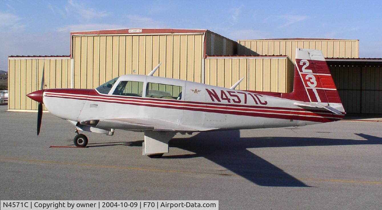 N4571C, 1980 Mooney M20K C/N 25-0495, Bought as a 1981!  Go figure.