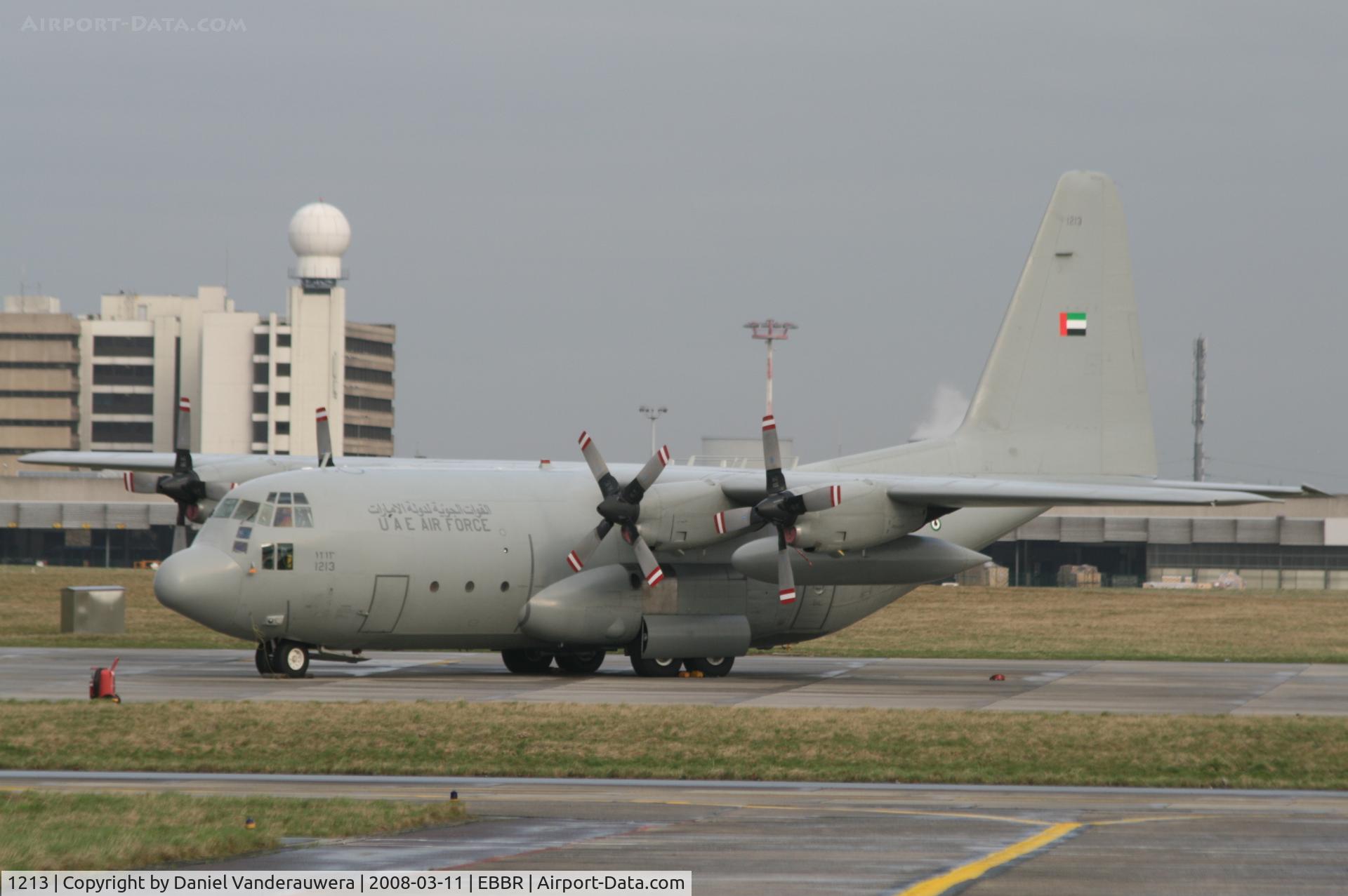 1213, 1981 Lockheed C-130H Hercules C/N 382-4879, parked on General Aviation apron (Abelag)