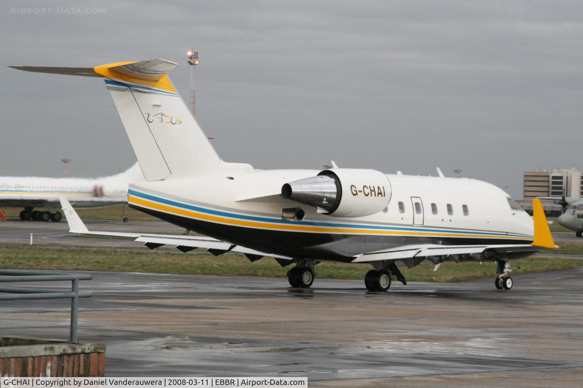 G-CHAI, 1994 Canadair Challenger 601-3A (CL-600-2B16) C/N 5152, leaving General Aviation apron