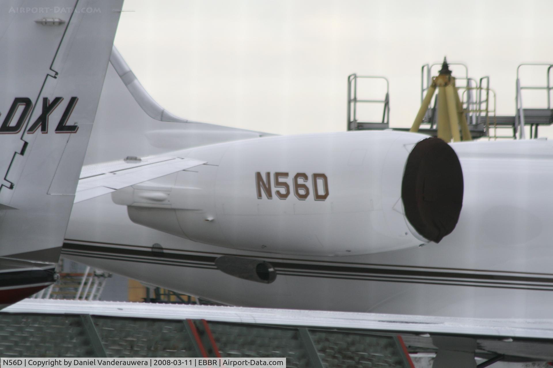 N56D, 1997 Gulfstream Aerospace G-IV C/N 1309, parked on General Aviation apron (Abelag)