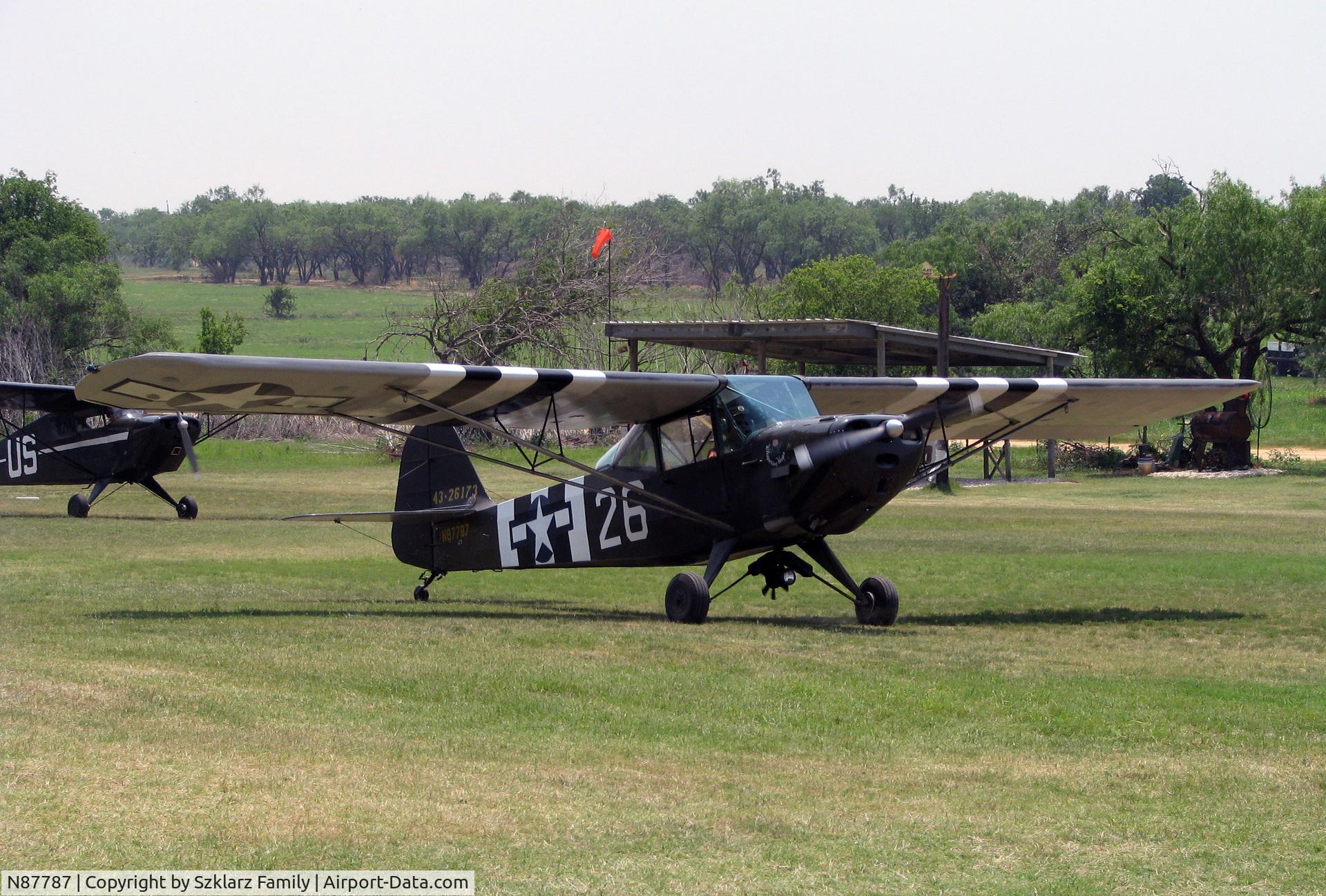 N87787, 1943 Taylorcraft DCO-65 C/N L5485, 1943 Taylorcraft  L-2M 'Grasshopper'
