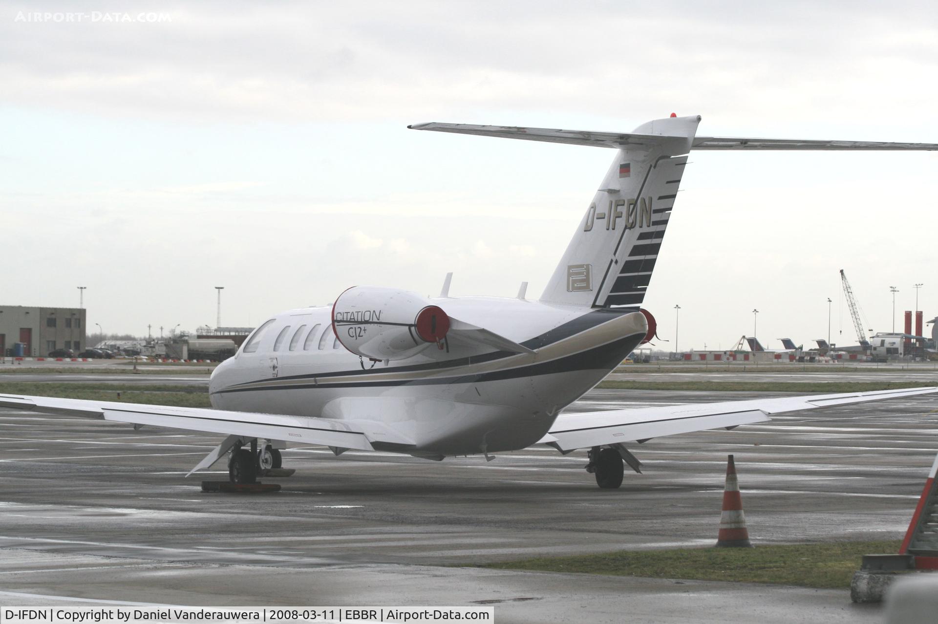 D-IFDN, 2007 Cessna 525A  Citation CJ2+ C/N 525A-0343, parked on General Aviation apron (Abelag)