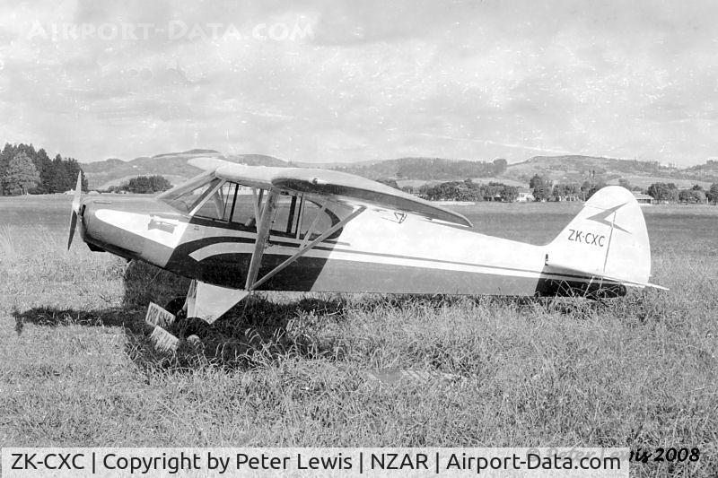 ZK-CXC, Piper PA-18 C/N 18-6202, Central Aircraft Maintenance Ltd., Hamilton - 1968