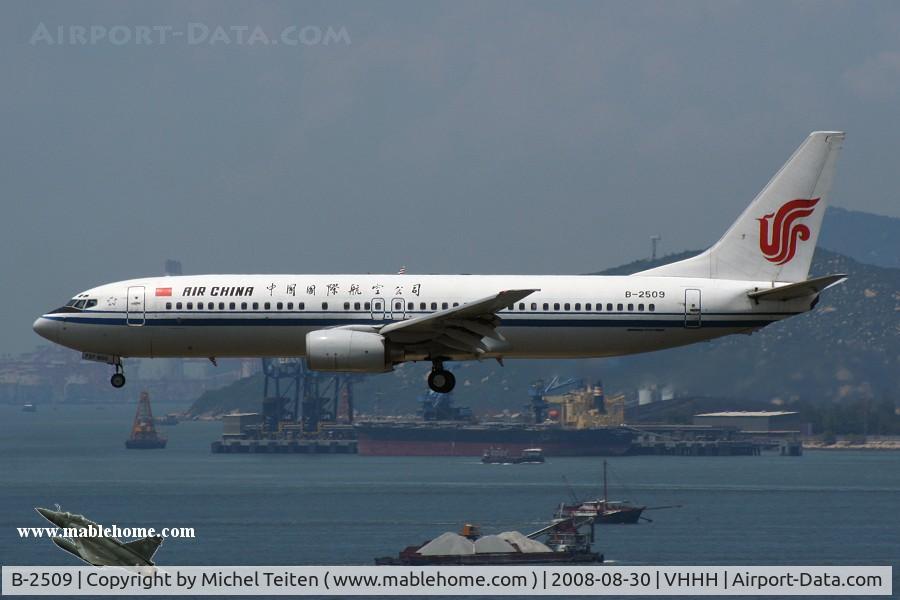 B-2509, 2000 Boeing 737-8Z0 C/N 30072, Air China