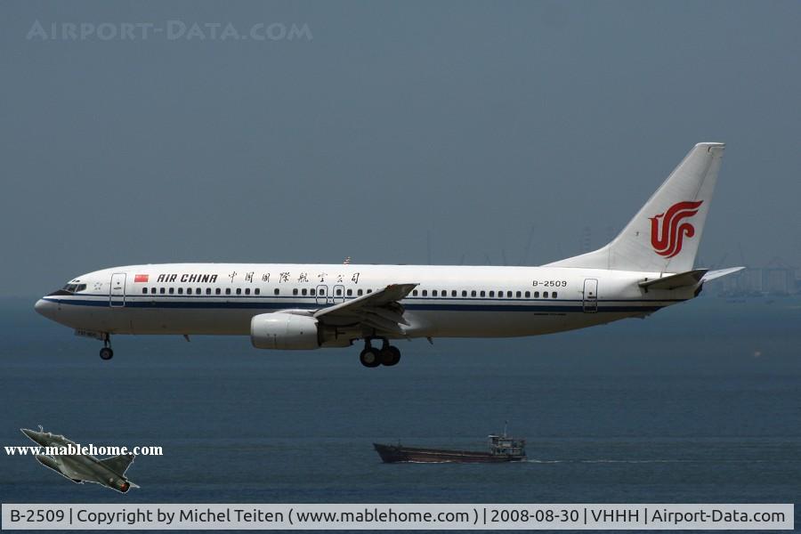B-2509, 2000 Boeing 737-8Z0 C/N 30072, Air China