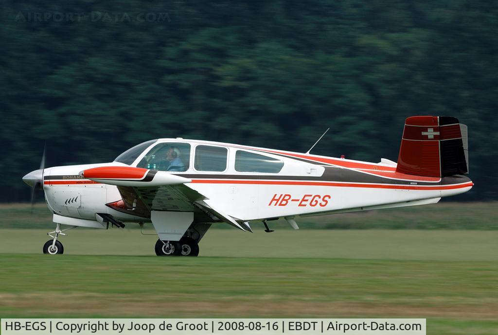 HB-EGS, 1953 Beechcraft BE D35 C/N D-3637, old timer fly in 2008