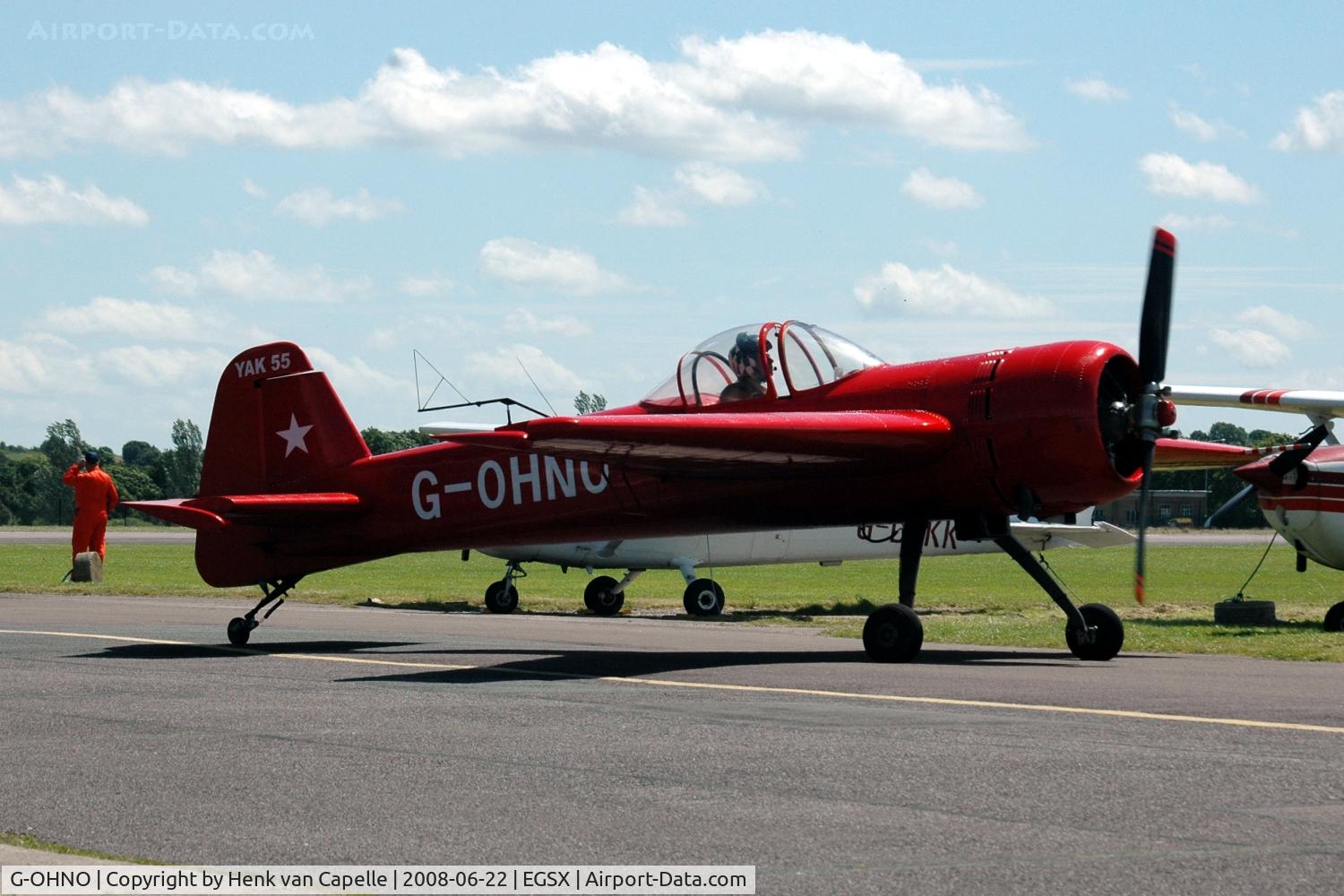 G-OHNO, 1990 Yakovlev Yak-55 C/N 901104, Air-Britain Fly-in 2008