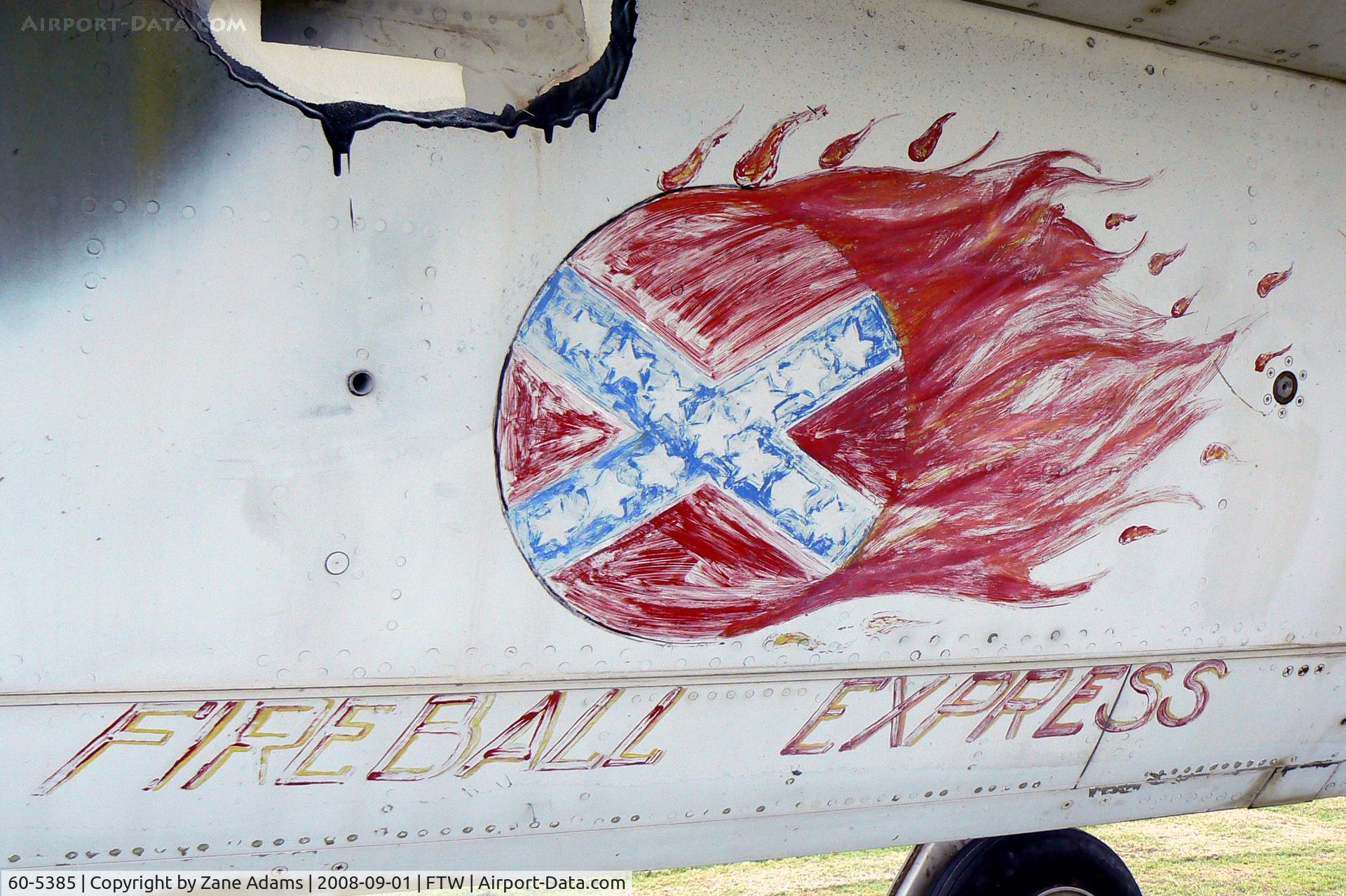 60-5385, 1960 Republic F-105D Thunderchief C/N D235, Belly Art on the F-105!